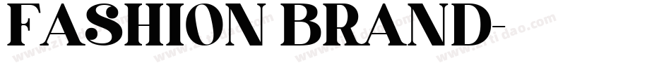 FASHION BRAND字体转换